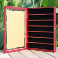 Souvenir Display Case Rack Cabinet Holder Shadow Box with Glass Door Wall Mount